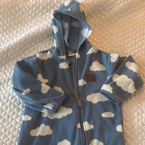 KULIG (European) Blue and White Cloud Fleece One-Piece